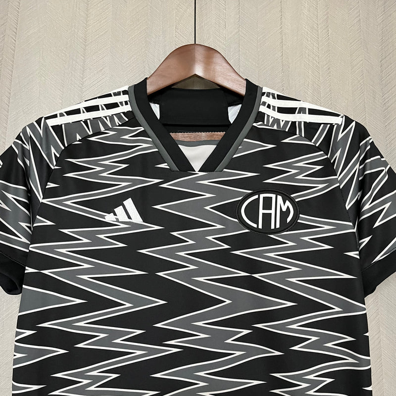 Camisa Atlético Mineiro III 24/25 Torcedor Feminina - Preto+Cinza