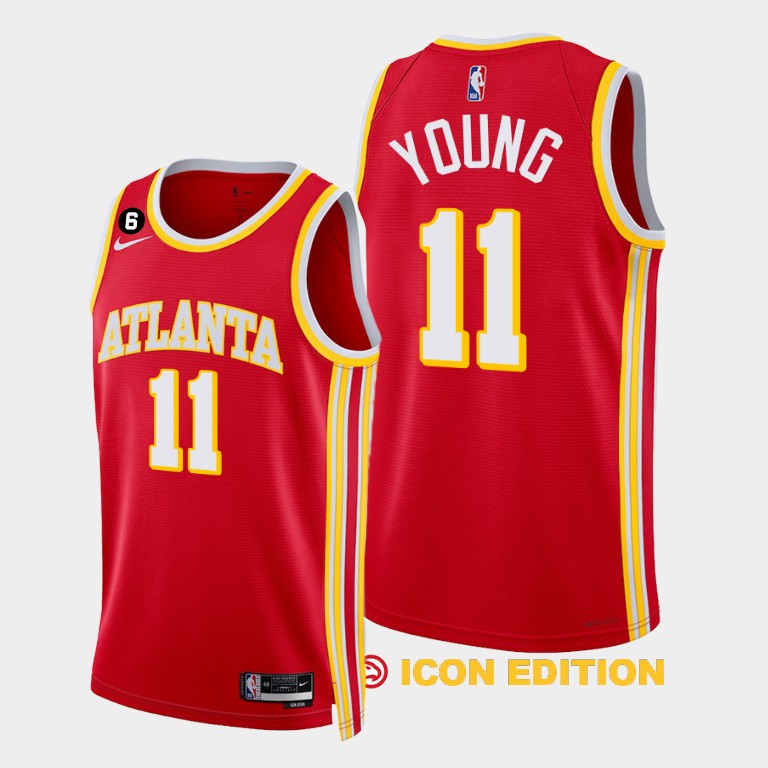 Regata Atlanta Hawks Swingman Icon Edition 23/24 Vermelha Masculina