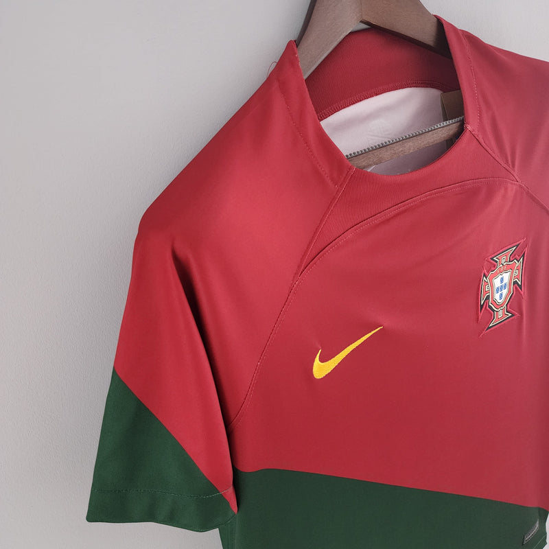 Portugal Seleção 1 World Cup 2022 Red and Green Men's Shirt