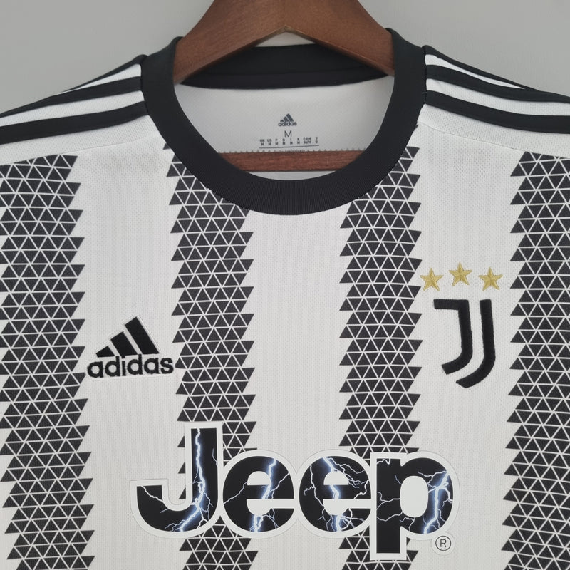 Juventus Home 22/23 Black and White Men's Shirt