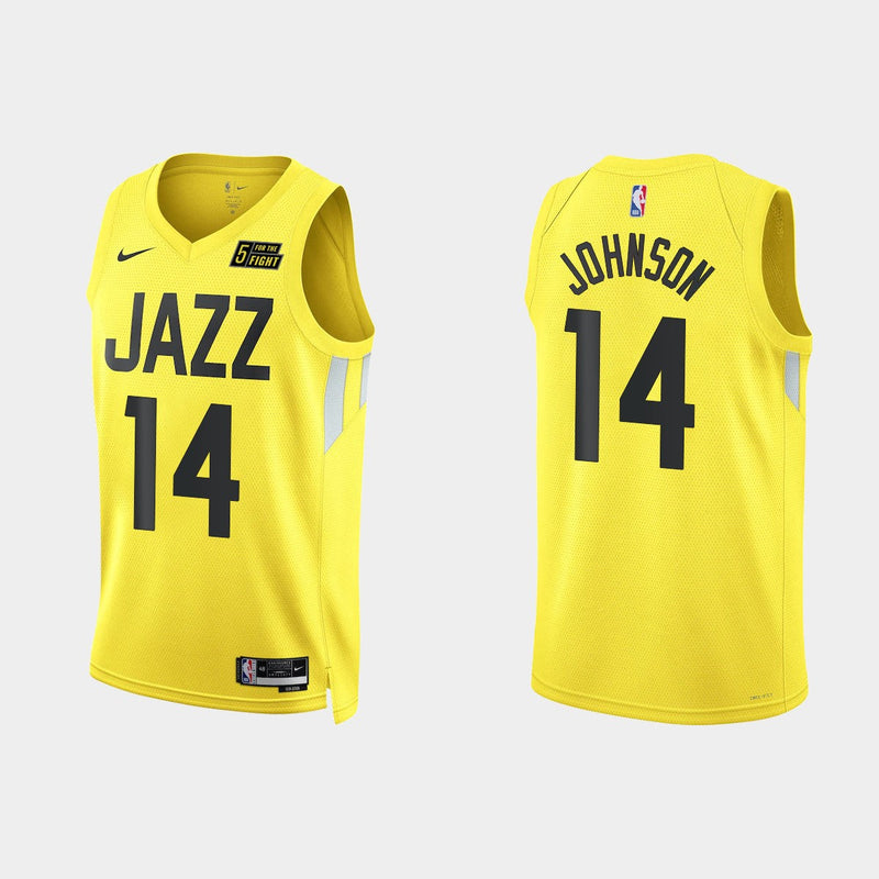 Utah Jazz Swingman Icon Edition 22/23 Yellow Men's Tank Top