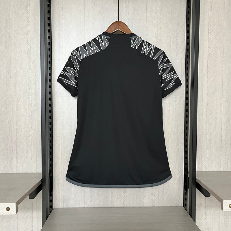 Camisa Atlético Mineiro III 24/25 Torcedor Feminina - Preto+Cinza