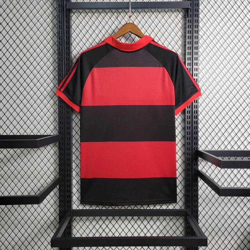 Flamengo Home 1987 Retro Red and Black Men's Shirt