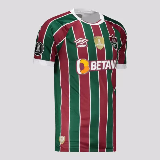 Fluminense Home 23/24 Red and Green 2023 Libertadores Champion Men's Shirt