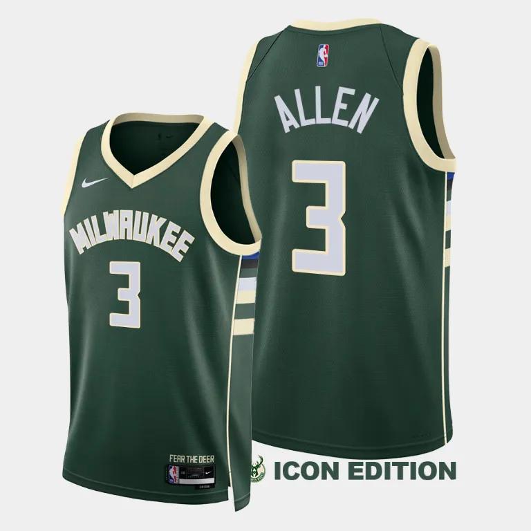 Regata Milwaukee Bucks Swingman Icon Edition 23/24 Verde Masculina