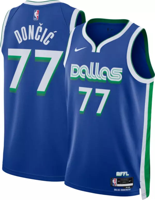 Dallas Mavericks Swingman City Edition 22/23 Blue Men's Tank Top