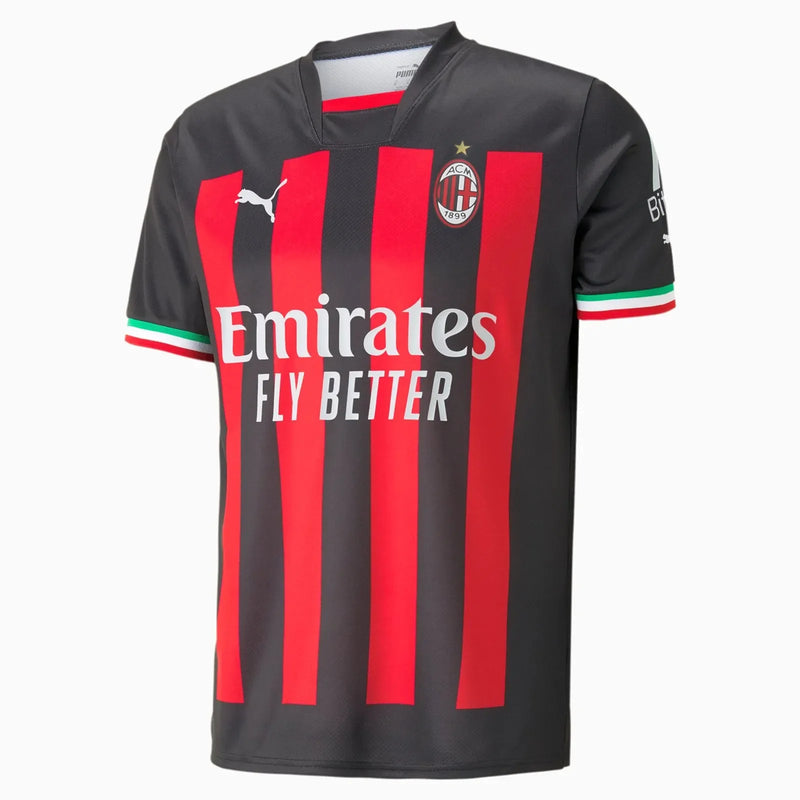 AC Milan Home 22/23 Red and Black Men's Shirt 