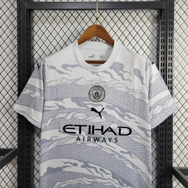 Camisa Manchester City Edição Especial Ano do Dragão 24/25 Branca Masculina