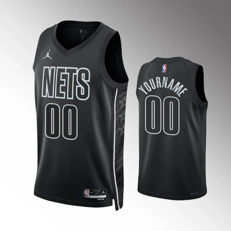 Regata Brooklyn Nets Swingman Statement Edition 23/24 Preta Masculina