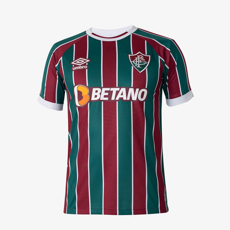 Men's Fluminense Home 23/24 Red and Green Shirt