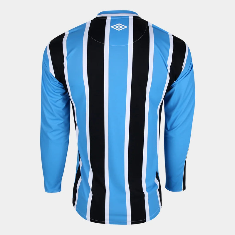 Grêmio I 23/24 Long Sleeve Blue and Black Men's Shirt