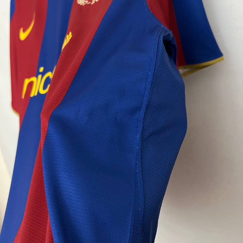 Barcelona Home 2007/2008 Retro Red/Blue Men's Shirt