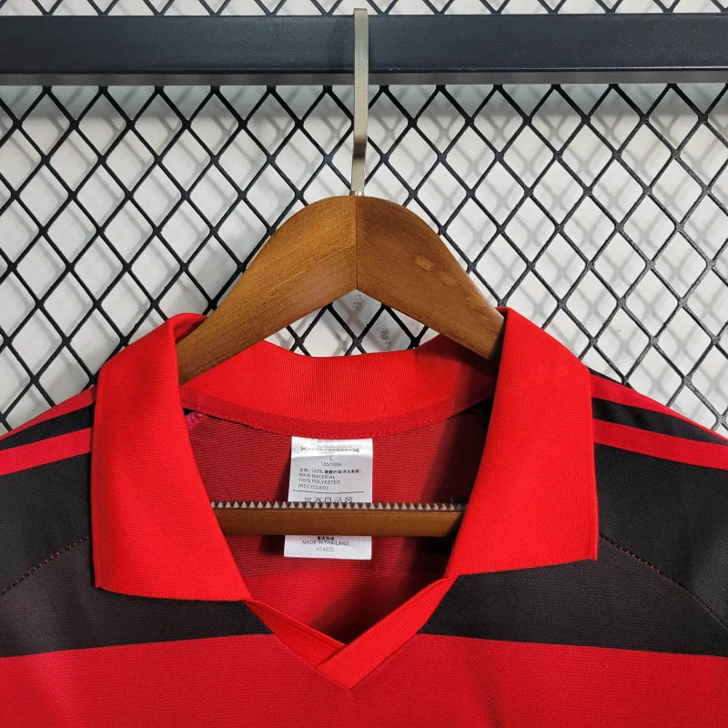 Flamengo Home 1987 Retro Red and Black Men's Shirt