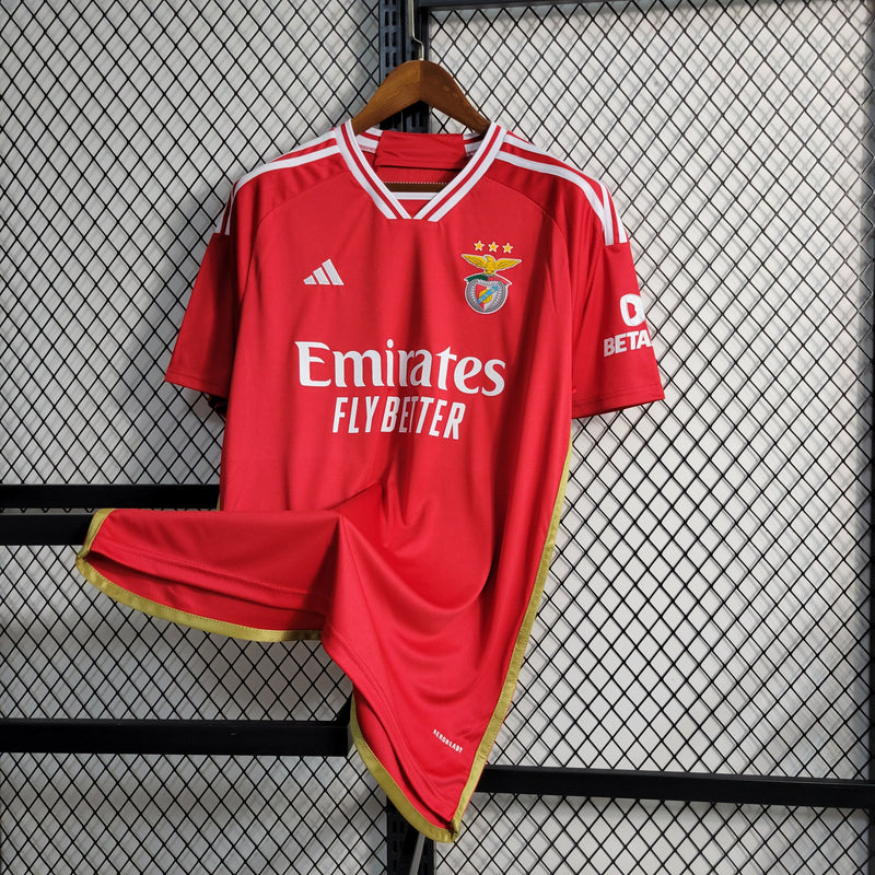 Men's Benfica Home 23/24 Red Shirt