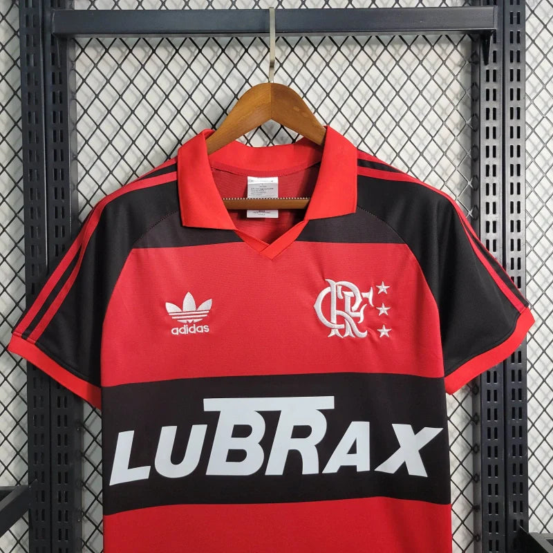 Flamengo Home 1987 Retro Red and Black Men's Shirt