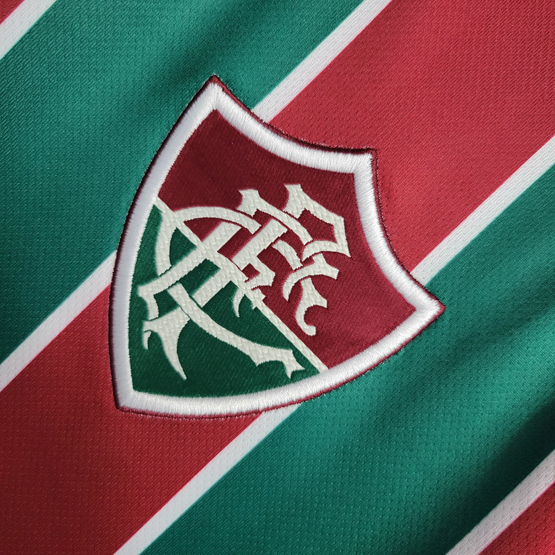 Men's Fluminense Home 23/24 Red and Green Shirt