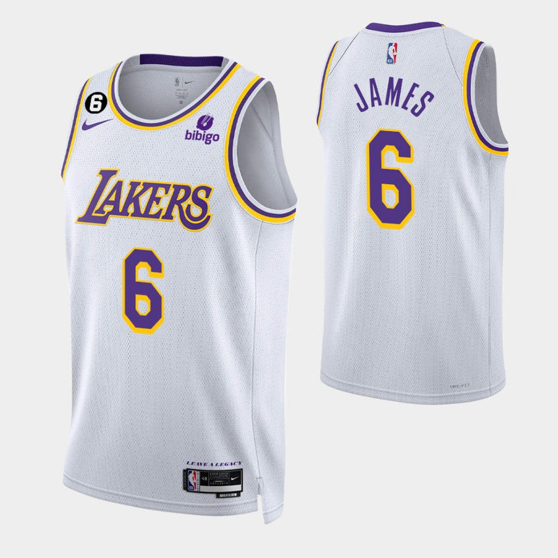 Los Angeles Lakers Swingman Association Edition 22/23 Men's White Tank Top