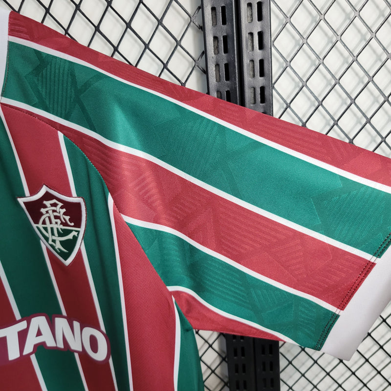 Men's Fluminense Home 23/24 Red and Green Shirt