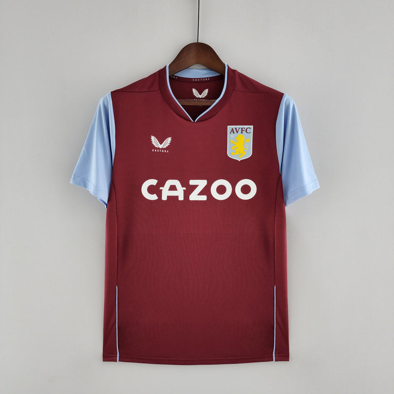 Camisa Aston Villa I 22/23 Vinho Masculina