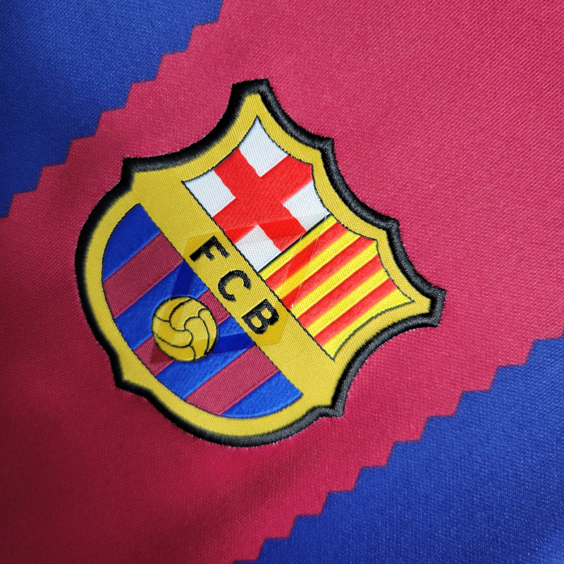 Barcelona Home 23/24 Red and Blue Men's Shirt