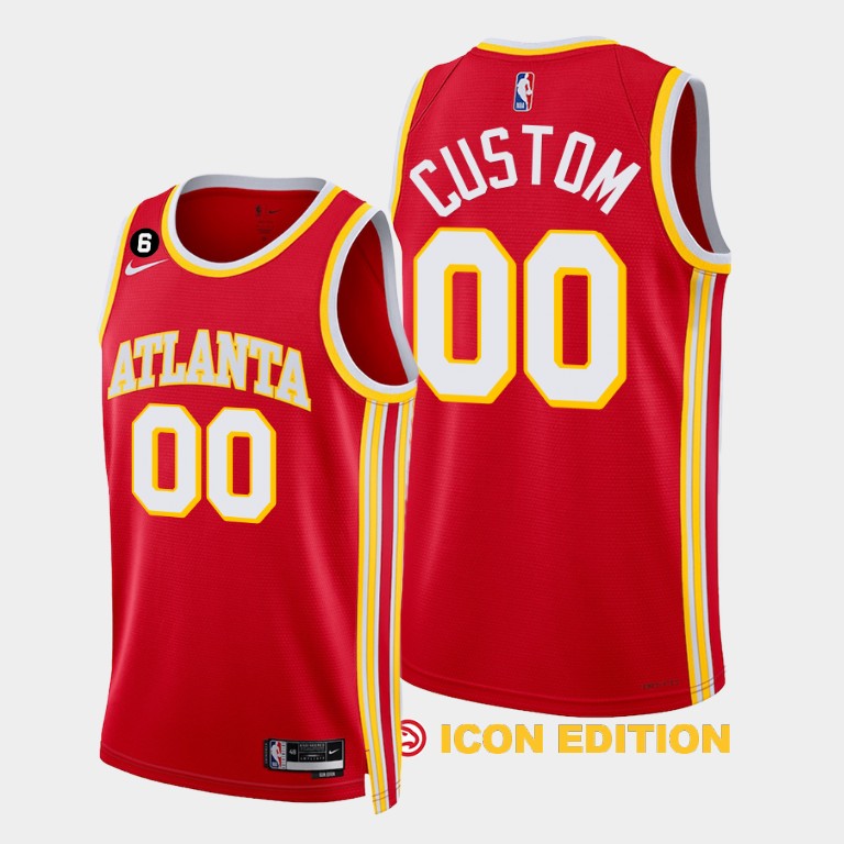 Regata Atlanta Hawks Swingman Icon Edition 23/24 Vermelha Masculina