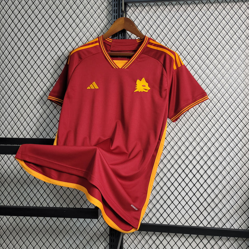 AS Roma I 23/24 Men's Red Shirt 