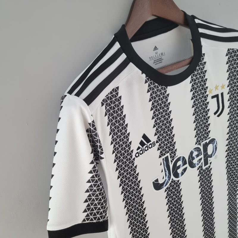 Juventus Home 22/23 Black and White Men's Shirt