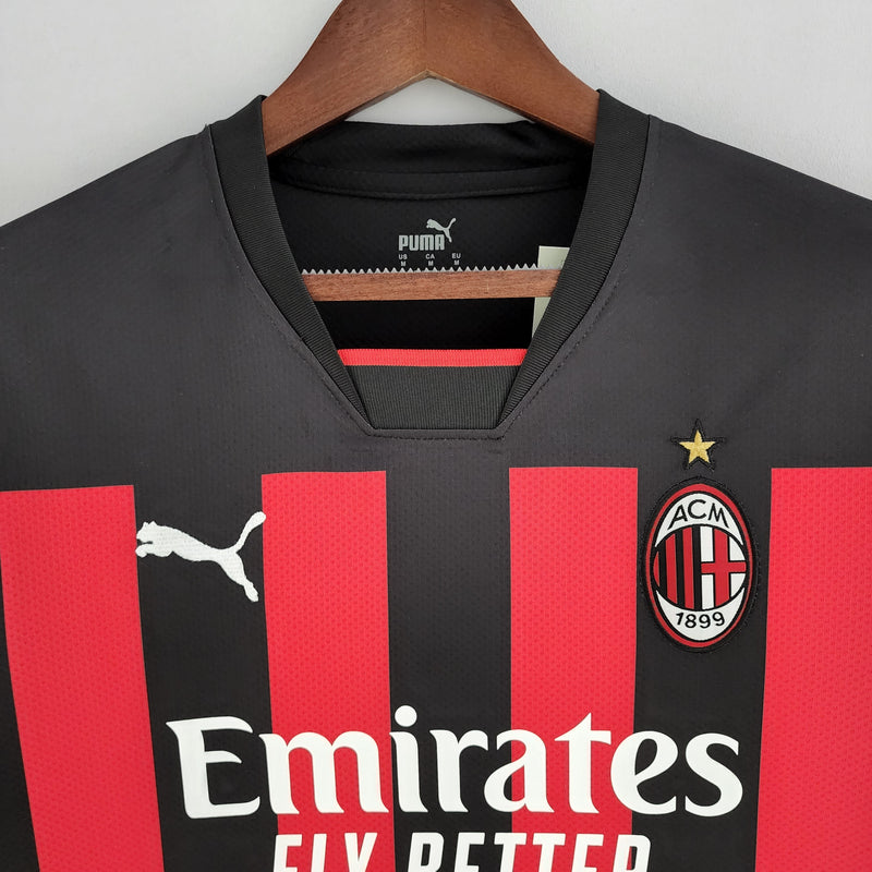 AC Milan Home 22/23 Red and Black Men's Shirt 