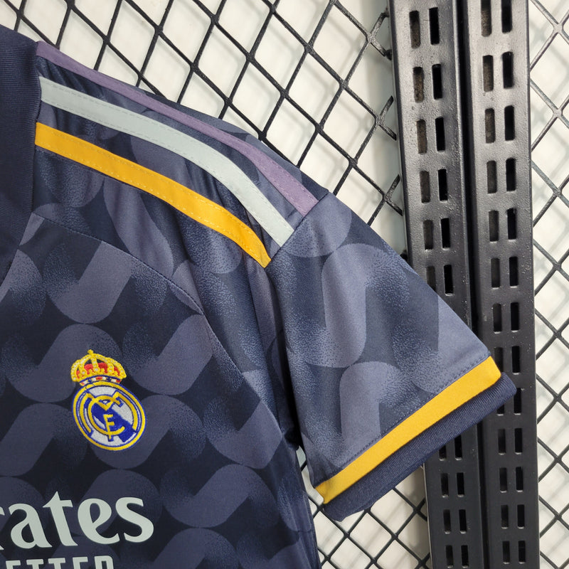 Camisa Real Madrid II 23/24 Azul Marinho Feminina