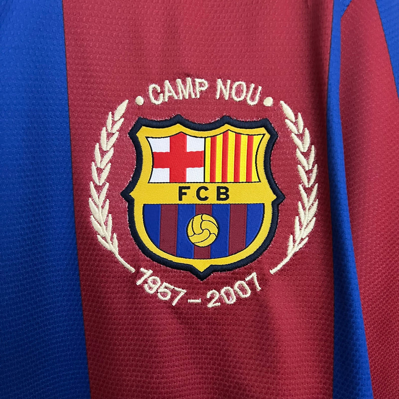 Barcelona Home 2007/2008 Retro Red/Blue Men's Shirt