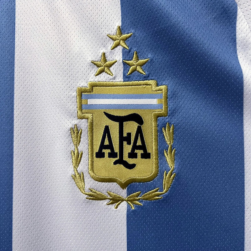 Argentina National Team I 2022 World Cup 2022 White and Blue Men's Shirt