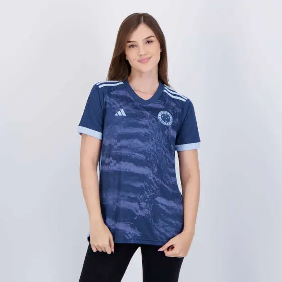 Camisa Cruzeiro III 24/25 s/n° Torcedor  Feminina - Azul