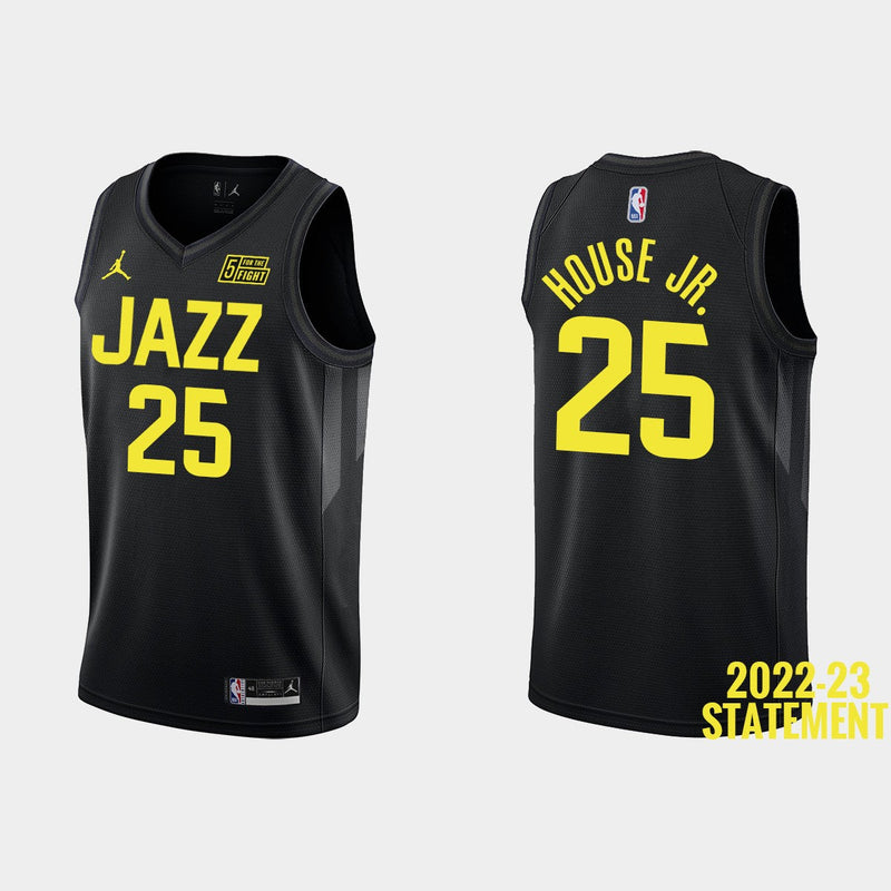 Utah Jazz Swingman Statement Edition 22/23 Black Men's Tank Top