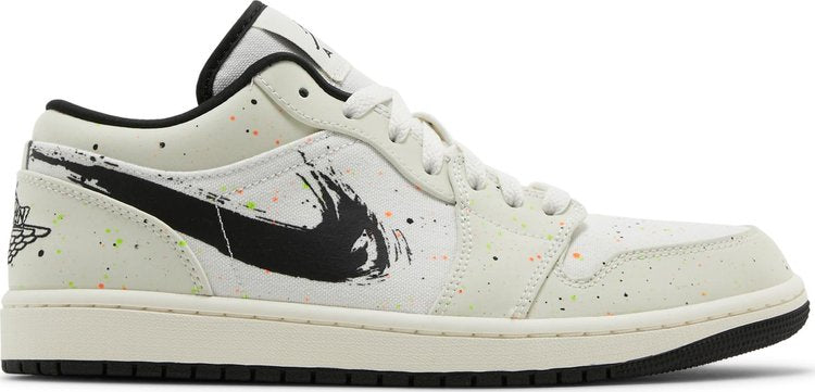 Nike Air Jordan 1 Low 'Brushstroke Swoosh - Paint Splatter'