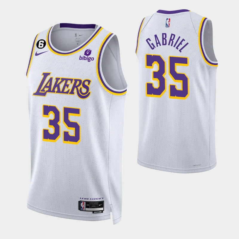 Los Angeles Lakers Swingman Association Edition 22/23 Men's White Tank Top