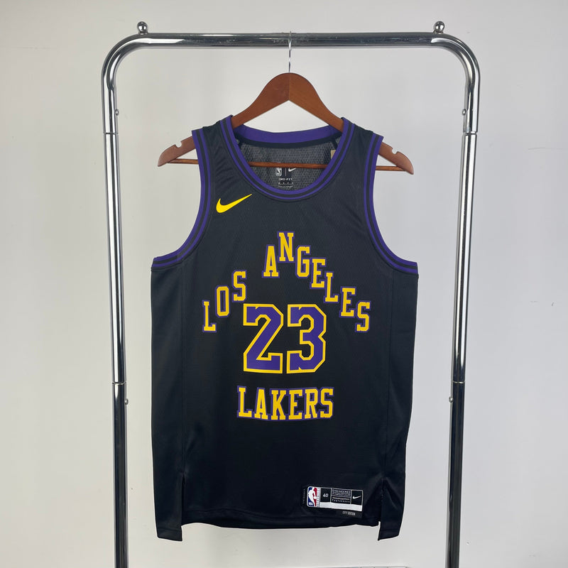 Los Angeles Lakers Swingman City Edition 23/24 Black Men's Tank Top 