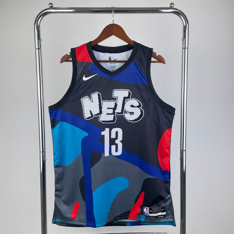 Regata Brooklyn Nets Swingman City Edition 23/24 Preta Masculina