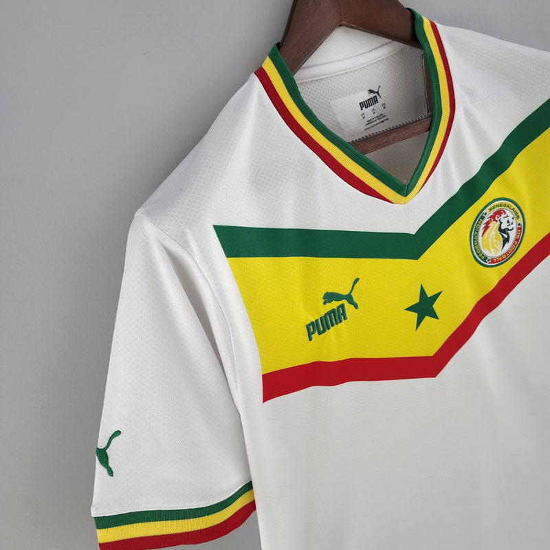 Senegal 1st World Cup 2022 White Men's Shirt