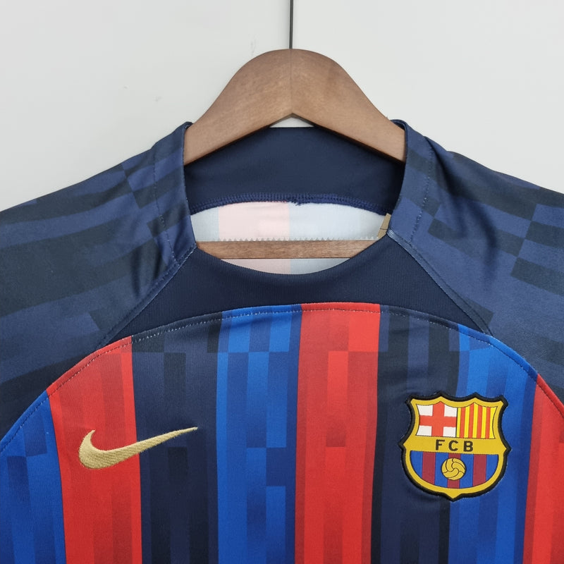 Barcelona Home 22/23 Red and Blue Men's Shirt