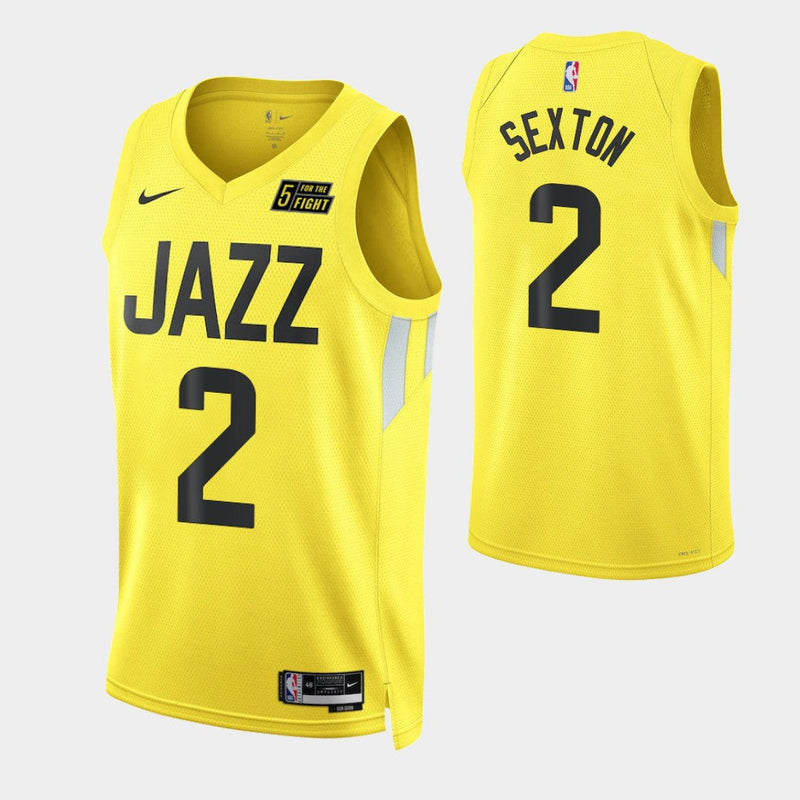 Utah Jazz Swingman Icon Edition 22/23 Yellow Men's Tank Top