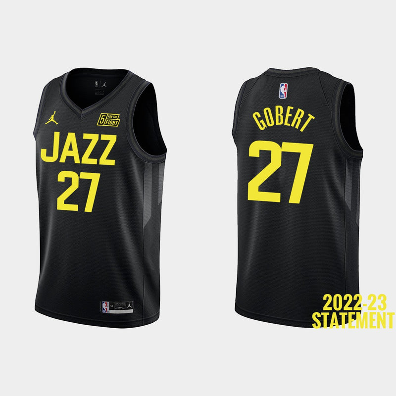 Utah Jazz Swingman Statement Edition 22/23 Black Men's Tank Top