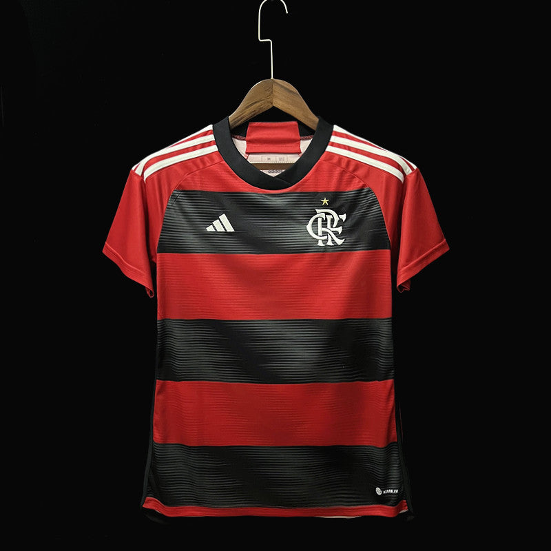 Camisa Flamengo I 23/24 Vermelha/Preta Feminina