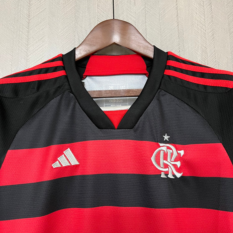 Conjunto Infantil Flamengo I 24/25 Vermelho/preto