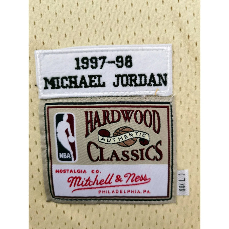 Chicago Bulls Midas Mitchell &amp; Ness Hardwood Classics 97/98 Men's Golden Tank Top