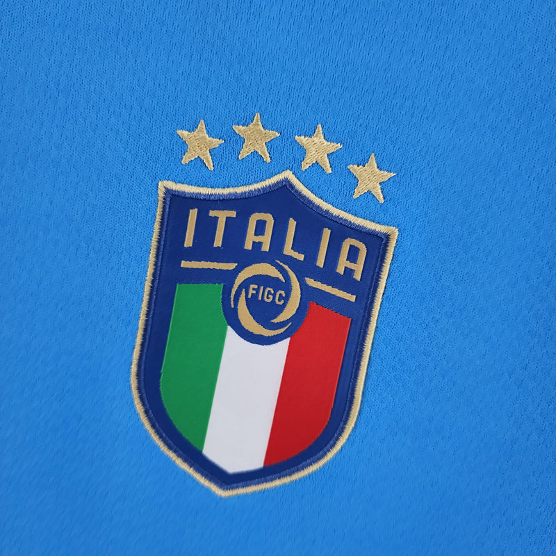 Men's Italy Home 22/23 Blue Shirt