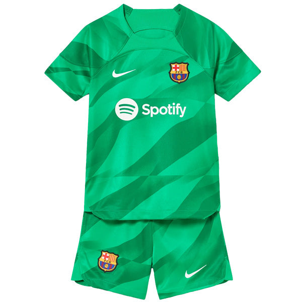 Barcelona Goalkeeper 23/24 Green Children's Set