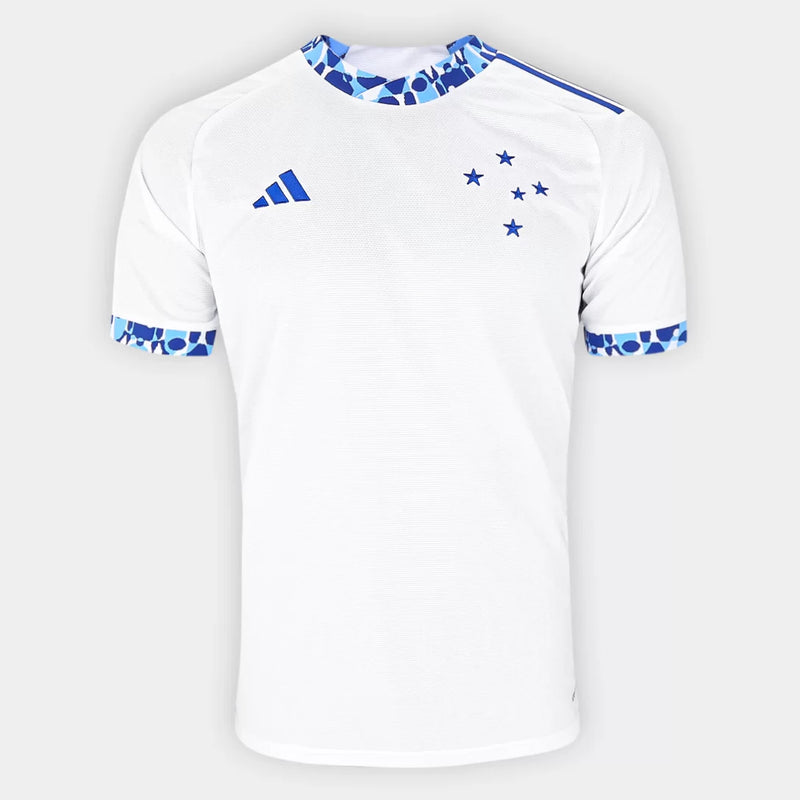 Camisa Cruzeiro II 24/25 s/n° Torcedor Adidas Masculina - Branco+Azul