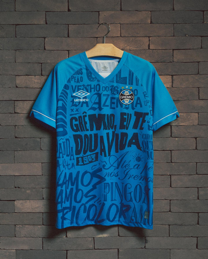 Camisa Grêmio Edição Especial "Grêmio, Eu Te Dou a Vida" Azul Masculina