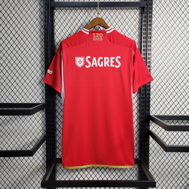 Men's Benfica Home 23/24 Red Shirt