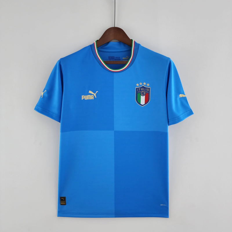 Men's Italy Home 22/23 Blue Shirt